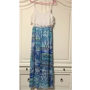 Charlotte Russe Bohemian Style ladies Maxi Dress Size Large